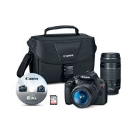 Canon EOS Rebel T7 DSLR Camera Kit with 18-55mm and 75-300mm Lenses 