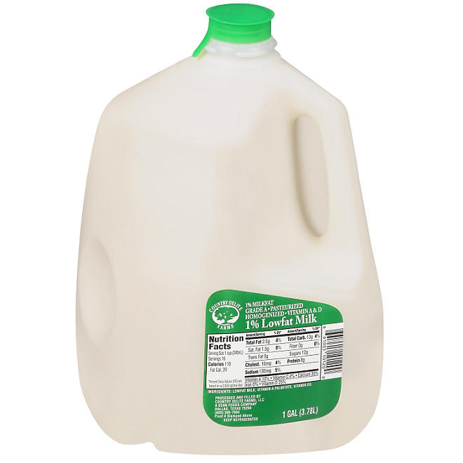 Country Delite Farms 1% Lowfat Milk  (1 gal.)
