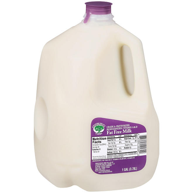 Country Delite Farms Fat Free Milk  (1 gal.)