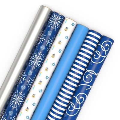 Hallmark Wrapping Paper Set 6 pack (Hanukkah Designs) Sam's Club