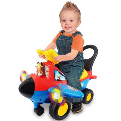 Toy Time Ride-On Airplane- Electronic Toddler Car Riding Toys in the Kids  Play Toys department at