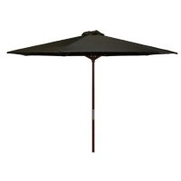 Classic Wood 9-Ft Market Umbrella, Assorted Colors