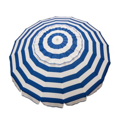 8Ft. Royal Blue and White Stripe Deluxe Beach/Patio Umbrella Sam's Club