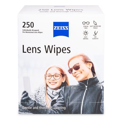 ZEISS Pre-Moistened Eyeglass Lens Cleaning Wipes (250 ct.) - Sam's