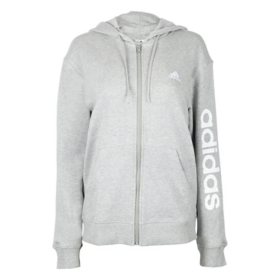 Adidas Women's Linear Full-Zip French Terry Hoodie