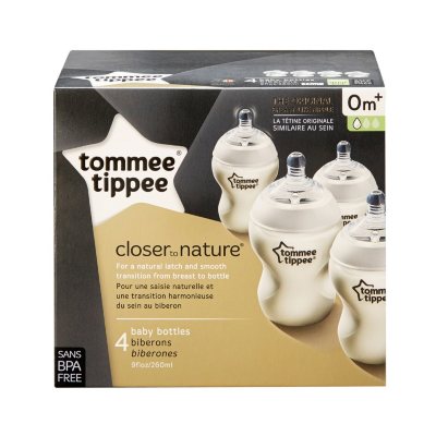 Tippee Closer to Nature Baby Bottles, 9 fl. oz. (Set of 4) - Sam's