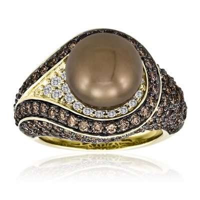 Chocolate on sale pearl ring