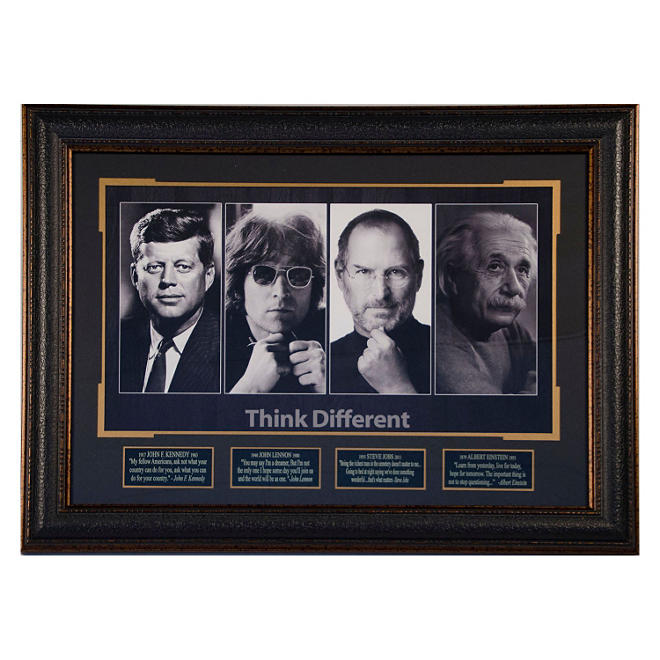 Think Different - Inspirational Quotes Framed Display