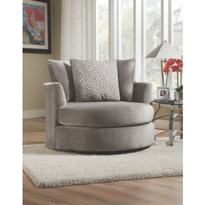 Keesling Round Swivel Chair Grey Sam s Club