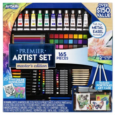 39 Pcs Coloring and Drawing Set With Storage Colour Pencils and Pastels  Sketching Set Sketching Set for Artists Drawing Kit Beginners 