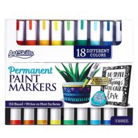 ArtSkills Permanent Paint Markers Art Set, 18 Colors