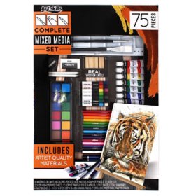 ArtSkills Complete Mixed Media Art Set with Easel, 75 Pcs