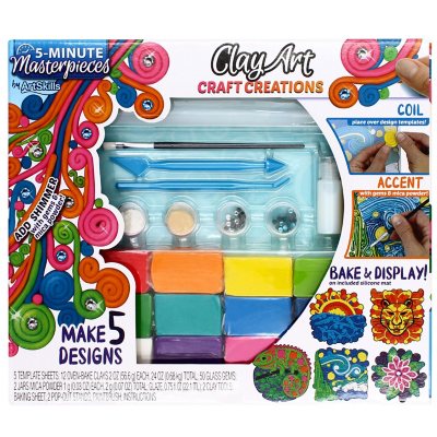  ArtSkills Modeling Clay for Sculpting with Air Dry Clay &  Acrylic Paints, Clay Sculpting Kit for Adults & Kids, 5 lbs : Arts, Crafts  & Sewing