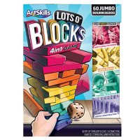 ArtSkills Giant Stackable Toy Blocks for Kids, 4 Fun Games