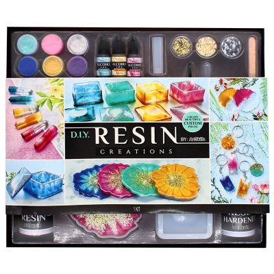 ArtSkills DIY Resin Kit with Resin Molds and Accessories, 41 pc