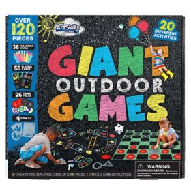 ArtSkills Giant Outdoor Games for Kids and Adults, 20 Activities