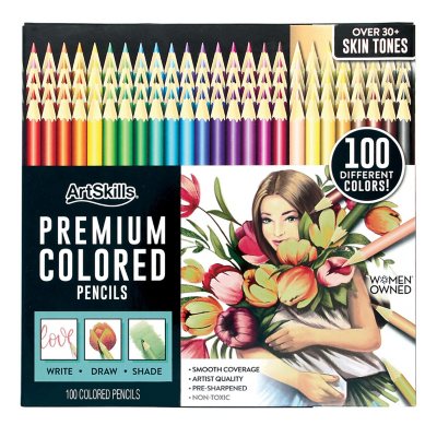 ArtSkills Premium Artists Colored Pencils Set, 100 Count Sam's Club