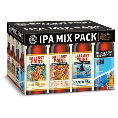 Ballast Point IPA Mix Pack Craft Beer (12 fl. oz. bottle, 24 pk