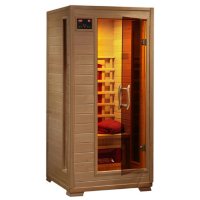 Radiant Saunas 1-2-Person Hemlock Infrared Sauna with 3 Ceramic Heaters