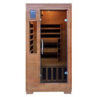 Hemlock Infrared Sauna with 5 Carbon Heaters: 1-2 Person Capacity (SA3202)