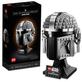 LEGO Star Wars The Mandalorian’s Helmet Building Toy Set (584 Pieces)