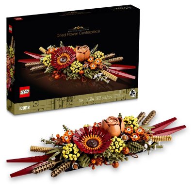 LEGO Icons Dried Flower Centerpiece Set for Adults, 10314