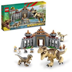 LEGO Jurassic Park Visitor Center: T. Rex & Raptor Attack 76961 693 Pieces