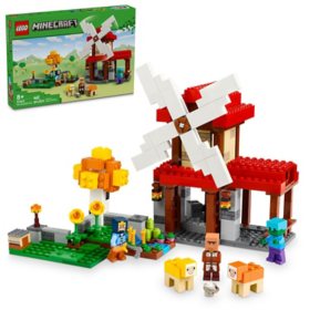 LEGO Minecraft The Windmill Farm Buildable Video Game Building Set Toy, 462 pcs.