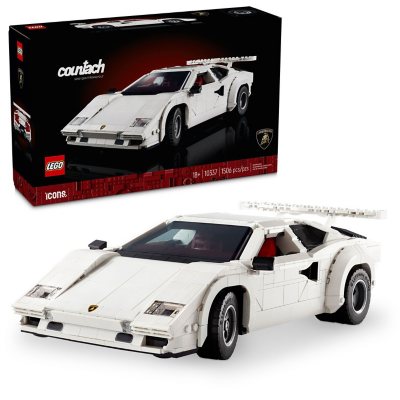 LEGO Icons Lamborghini Countach 5000 Quattrovalvole Building Set, 1506 pcs.
