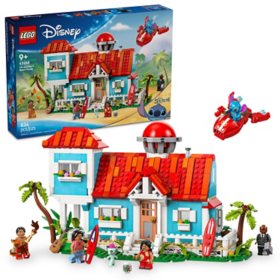LEGO Disney Lilo and Stitch Beach House Building Toy, 834 pc.