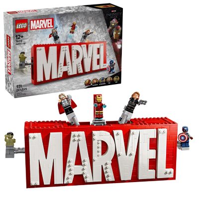 LEGO Marvel: MARVEL Logo & Minifigures Building Toy, 931 pcs.
