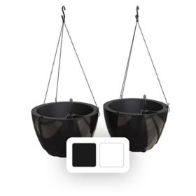 Mayne Caprio 14" Hanging Basket, Set of 2
