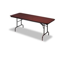 Iceberg Premium 8' Wood Laminate Folding Table, Select Color