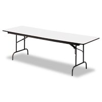 Iceberg Premium 8' Wood Laminate Folding Table, Select Color