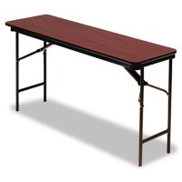 Iceberg Premium 72" x 18" Wood Folding Table, Select Color