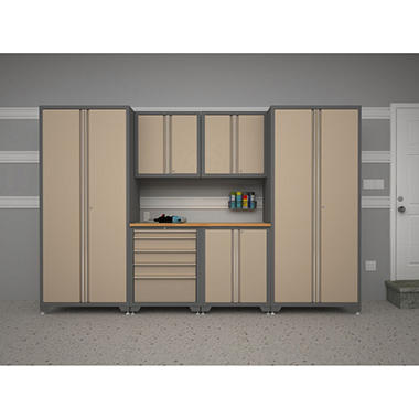 NewAge Products Pro Series 7-Piece Cabinet Set – Taupe