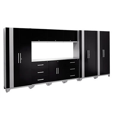 Performance 10 Piece Metal Cabinet Set with 24 Gauge Welded Steel Frame and Doors