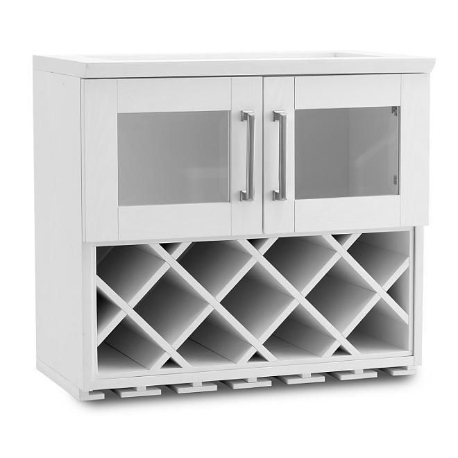 NewAge Products Home Bar Wall Wine Rack Cabinet - (Various Options)