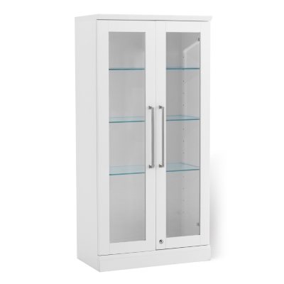 Tall glass bar online cabinet