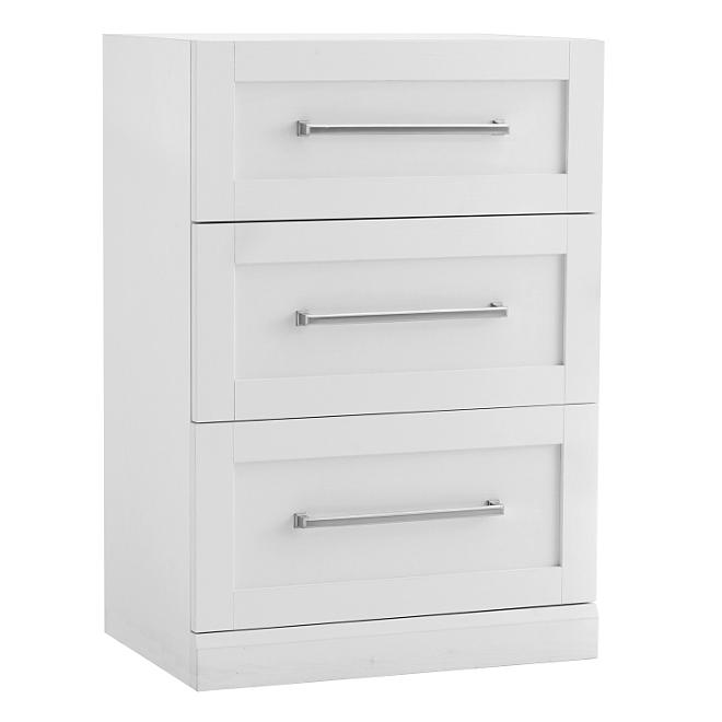 NewAge Products Home Bar 3-Drawer Base Cabinet (White)
