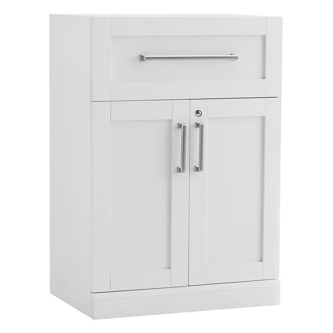 NewAge Products Home Bar One-Drawer Base Cabinet (White) 