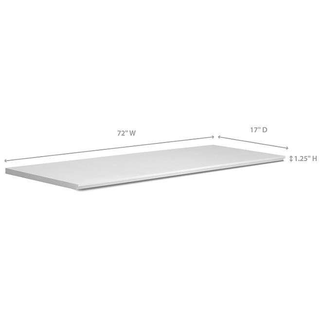 NewAge Products Home Bar 17" x 72" Countertop (White) 