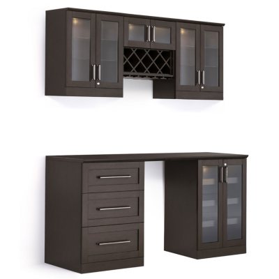 Home Bar 6 Piece Cabinet Set - NewAge Products