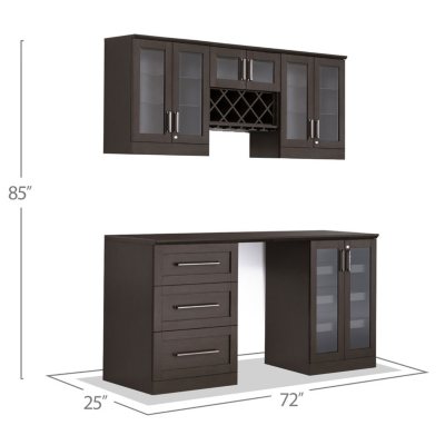 Newage products 6 piece shaker style home bar discount