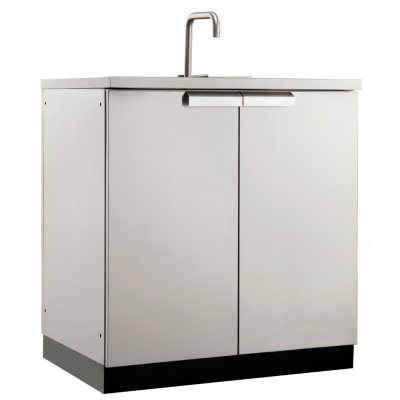 Newage Products Outdoor Kitchen Stainless Steel Sink Cabinet