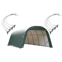 12 x 20 ft. Round Storage Shelter with Anchors - Green