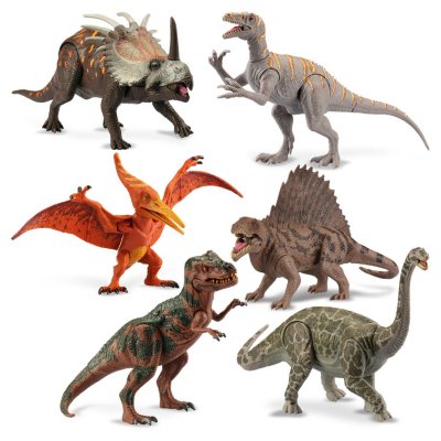 poseable dinosaur action 6 pack