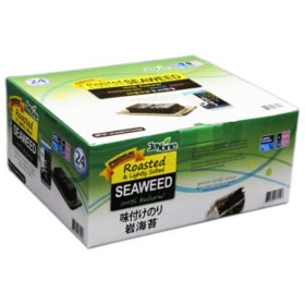Jayone Roasted & Lightly Salted Seaweed 0.17 oz. bags, 24 ct.