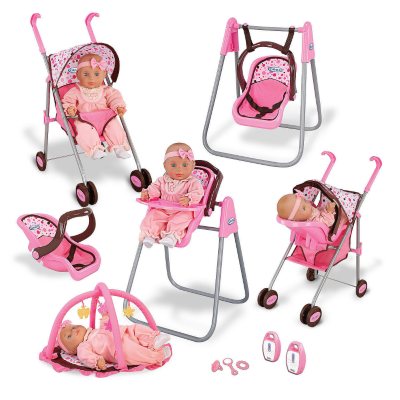 graco 3 piece baby doll playset