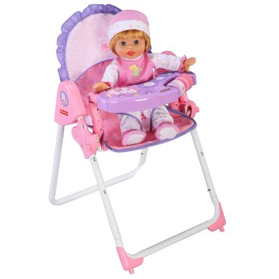 Fisher price doll high on sale chair